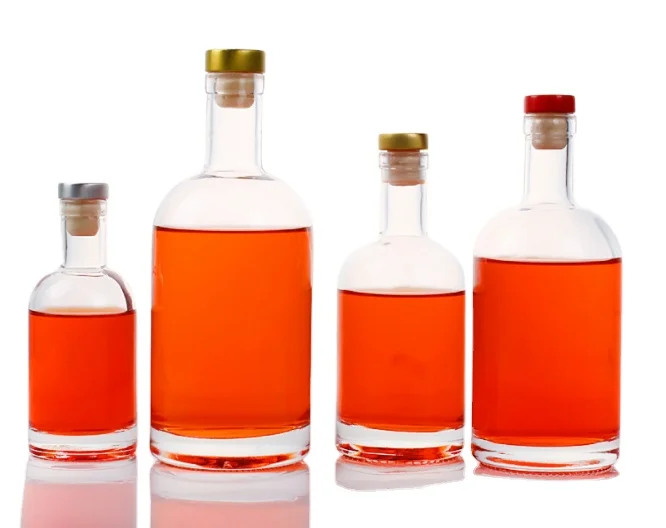 Super Flint Bar glass bottle Wall Rectangular 500ml 750ml Custom Grenade Liquor Decanter Bottles
