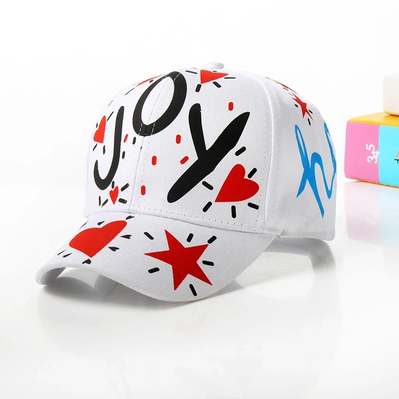 2021sunscreen baseball cap parent-child hat personality street dance graffiti hip-hop cap