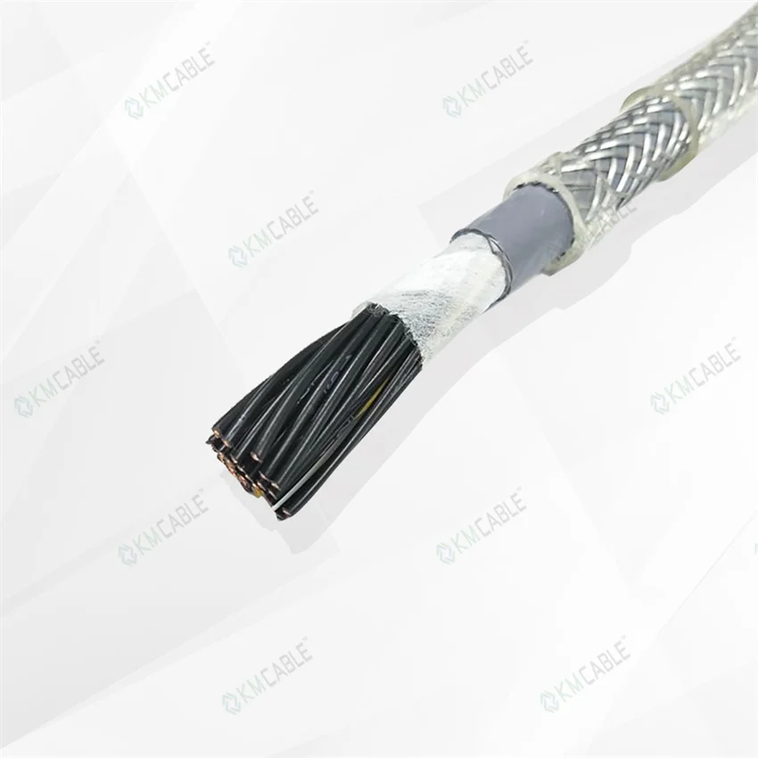 2-50 Cores 0.5-35mm2 Bare Copper Conductor Black Pvc Insulation Yellow and Green Grounding Wire SY Steel Wire Shielding Cable