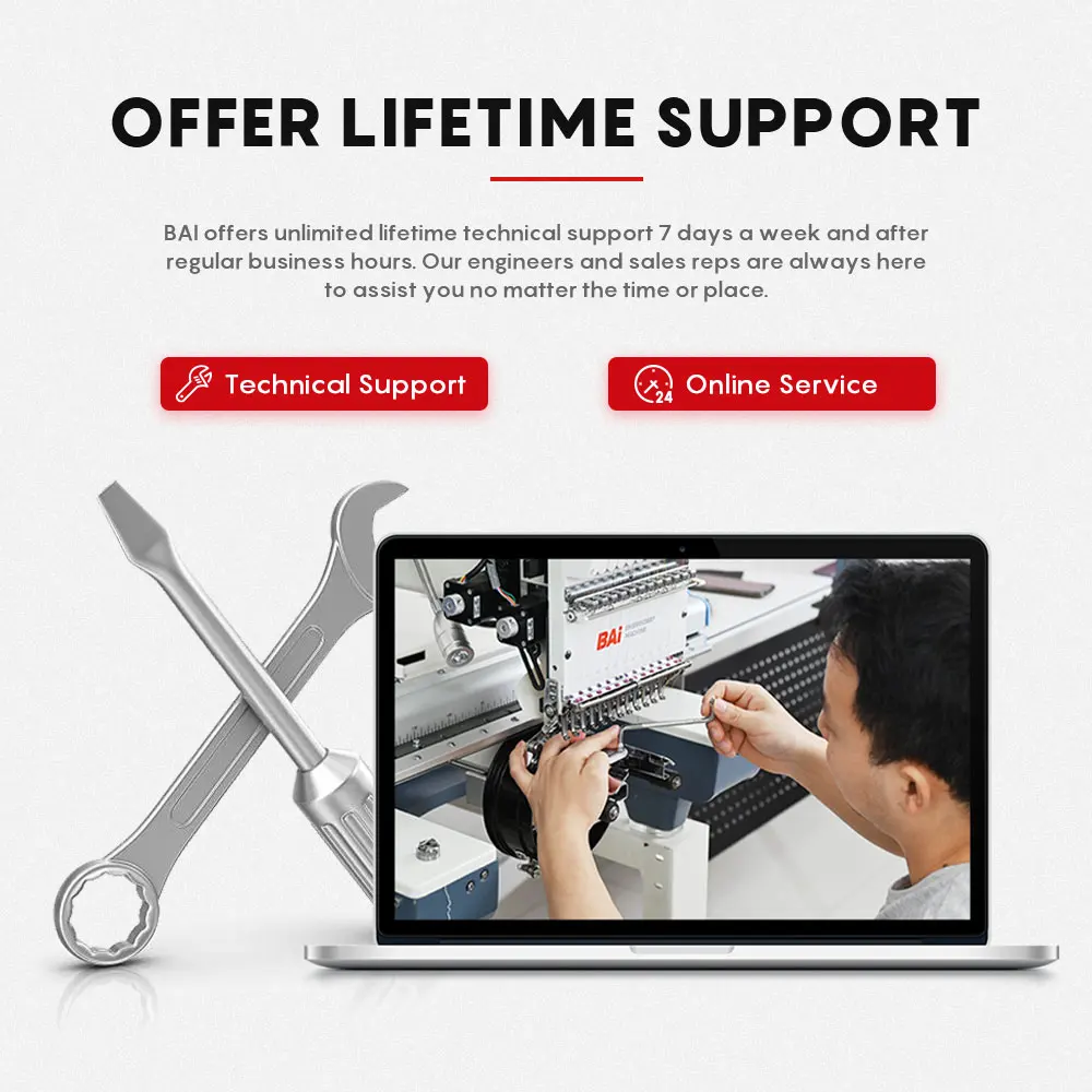 Коммерческая вышивальная машина BAI с одной головкой и несколькими иглами по хорошей цене