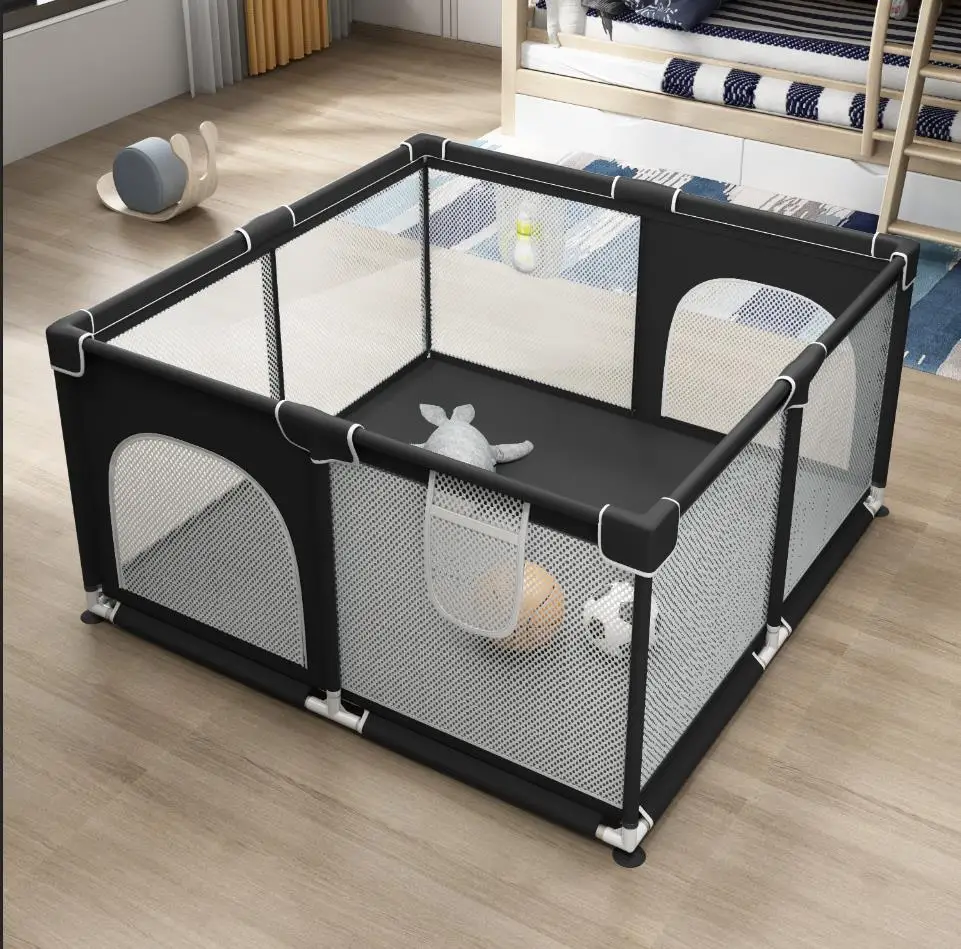 Playpen Indoor Use Breathable Mesh Children Baby Safety Plastic Toy FenceFor Toddler KidsOutdoor Kids Activity