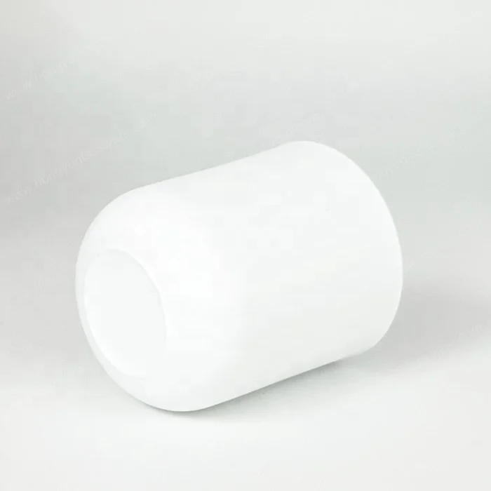 HONGYU 3oz 8oz Matte White Candle Jars Aura Candle Vessels Round Bottom with Lids and Box White Glass Jar for Scented Candle