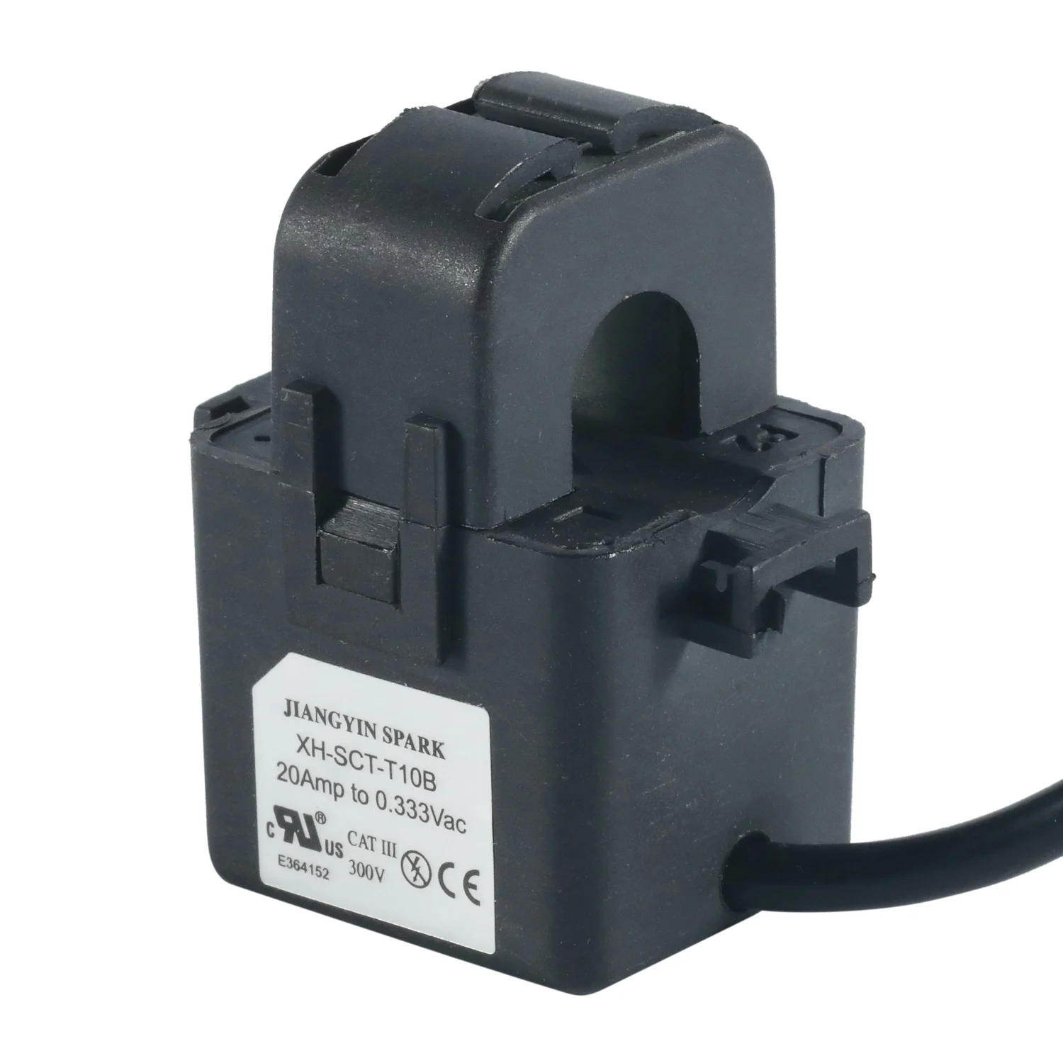 jiangyin spark Split Core Current Transformer, , 10mm Diameter , 60A Input, 333 mV Output