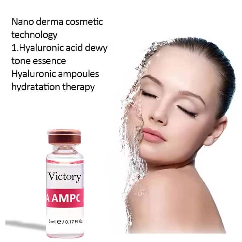 Korean Cosmetic D Hyaluronate Acid 5ml*10vials Volume Hyaluronic Acid Mesotherapy Brightening Anti Aging for Face