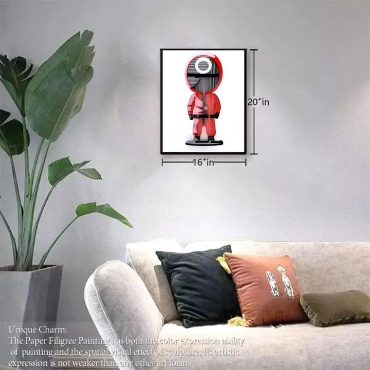 Game characters art new products new crafts new designs Children gifts enhance paper craft tools supplies flowers