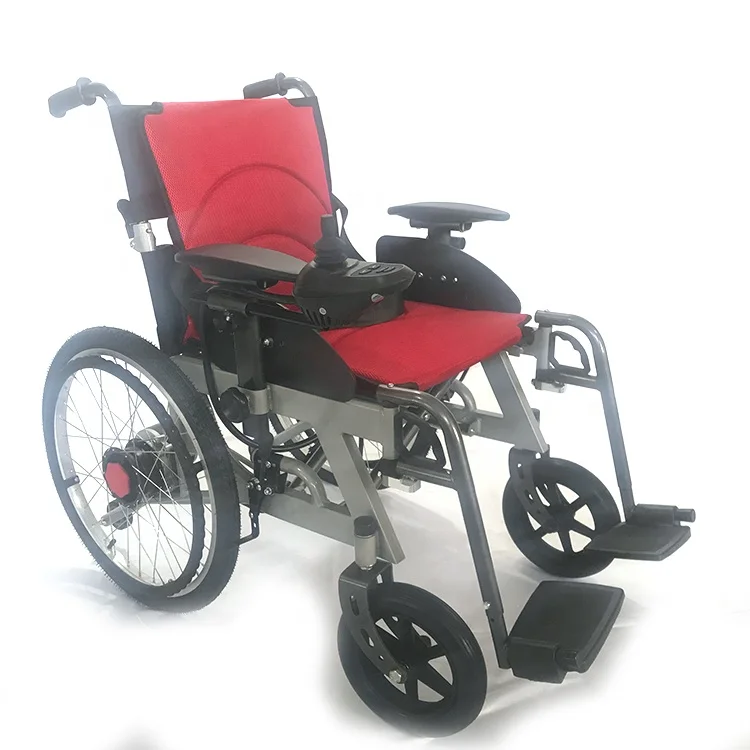 20A steel frame lightweight wheel chair active folding electric wheelchair for disabled people