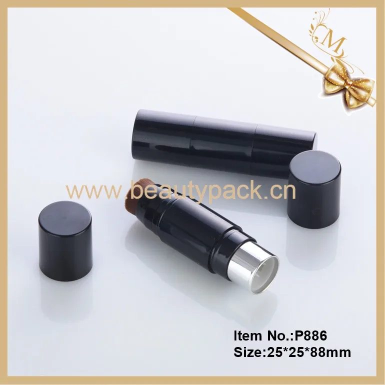 New design cosmetic containers for foundation stick tube with brush