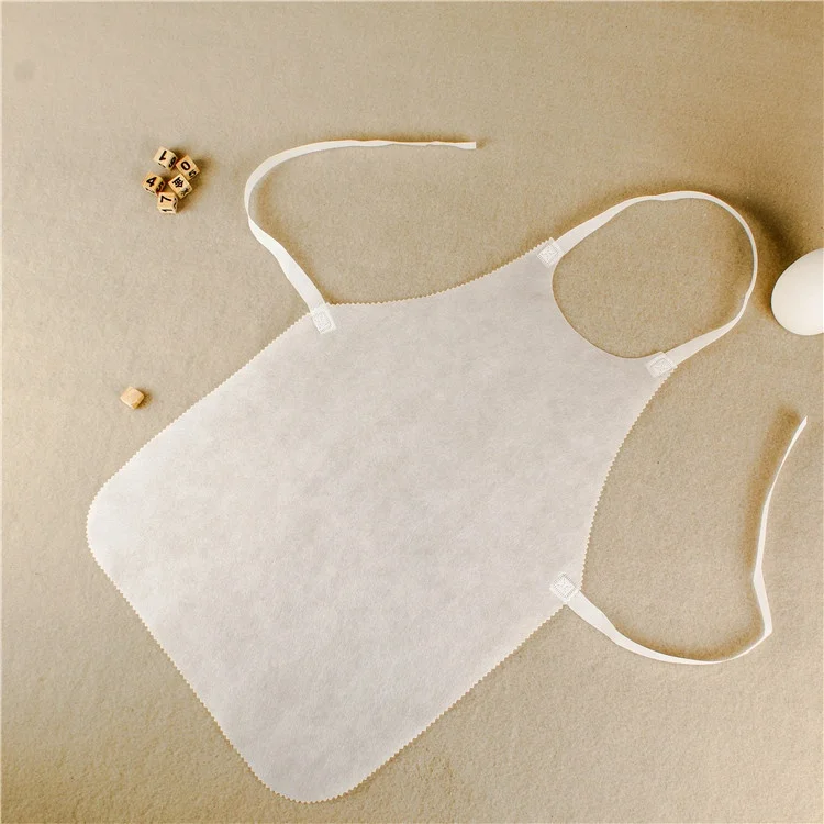 Disposable non woven apron hot pot restaurant barbecue meal lobster anti fouling oil bib apron custom logo