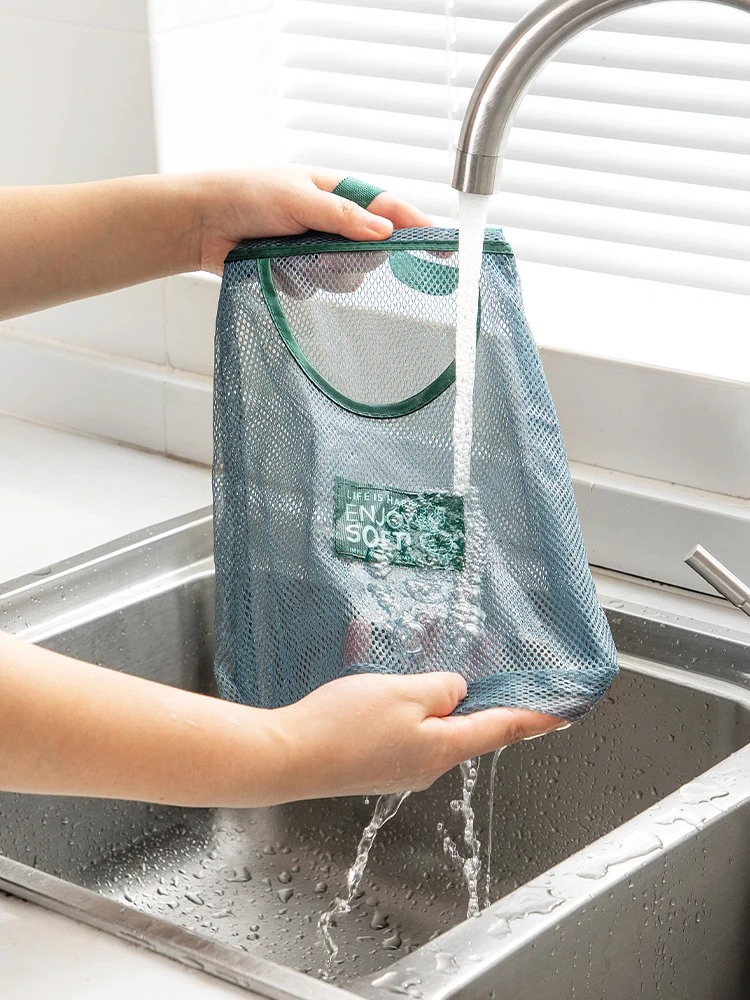 Kitchen  Hangable Bag Onion Fruit Vegetable Ginger Garlic Storage Bag Multifunctional Portable mesh Bag