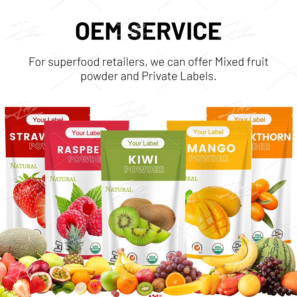 USA/EU Warehouse Bulk Halal Organic Instant Acai Berry Fruit Powder