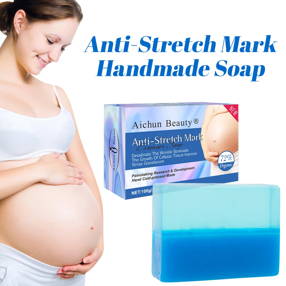 Hot Selling  Organic 72% Natural Vegan Soap Anti-Stretch Mark 3 Days Effective Bar Soap For Body Care