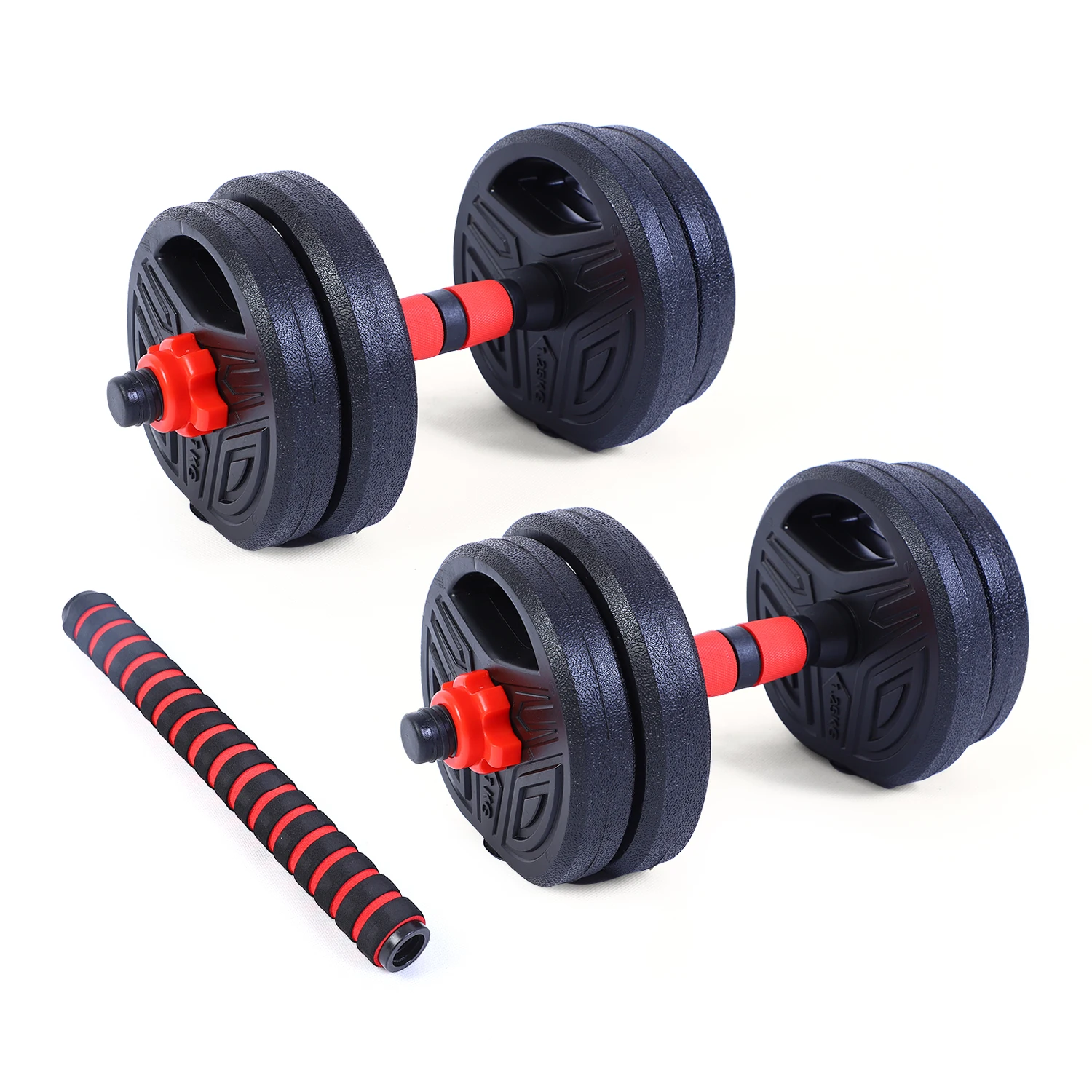 Hot Sale Cement Adjustable Dumbbell20kg/ 40 kg Cement  BarbellBody Building  cement dumbbell barbell weight plates