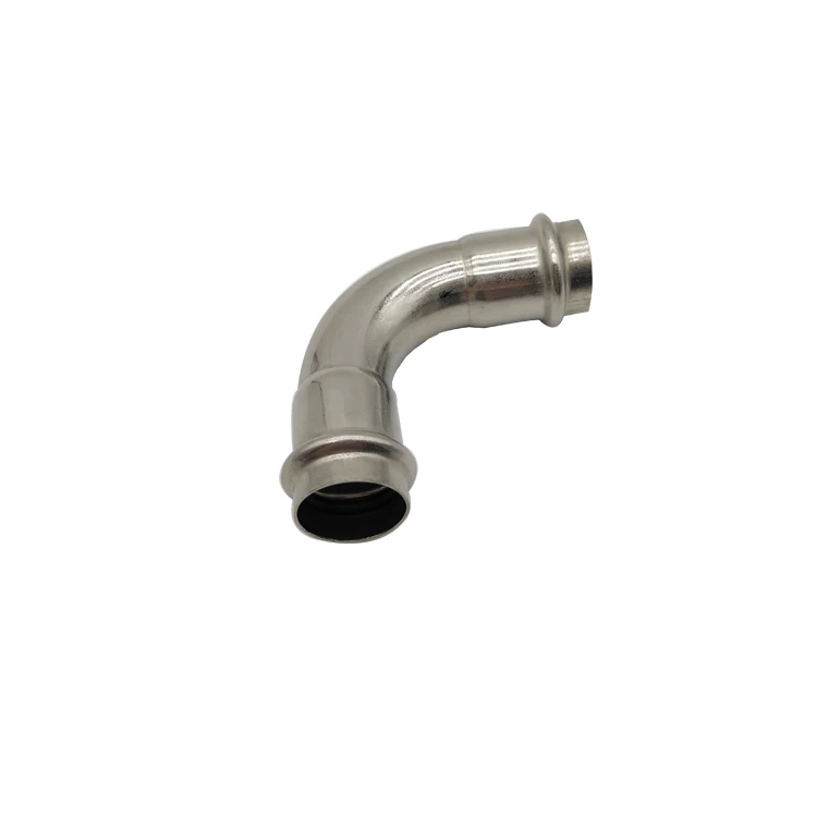 DVGW certificated 90 Degree Elbow Pressed Elbow,Press Tube Fittings  Chinese supplier V-profile Plumbing Press Fitting