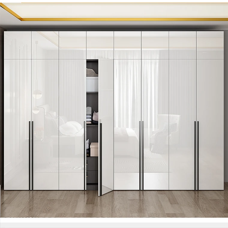 Luxury home hotel furniture modern wardrobe with dresser clothes closet