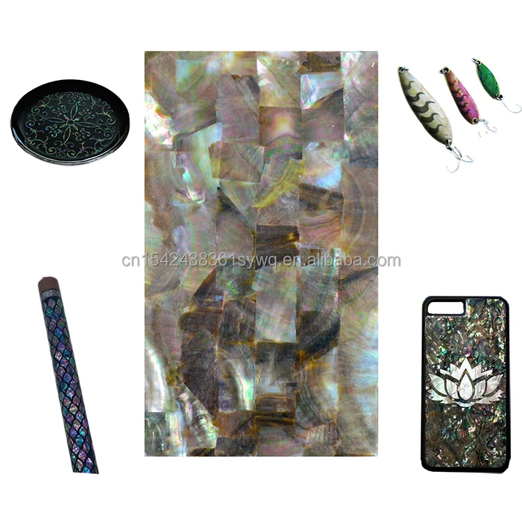 guitar neck inlays for sale Abalone Shell plate  Natural Color with Scallop for fretboard DB-021