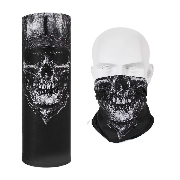 Summer new ice silk skull variety magic headband Call of Duty mask headgear riding scarf breathable bandana