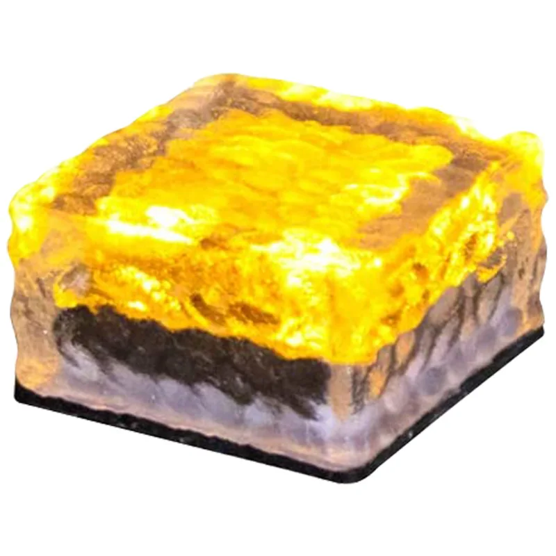 High Quality IP65 Garden Lawn Solar LED Lamp Ice Cube Shape Waterproof for Outdoor Use