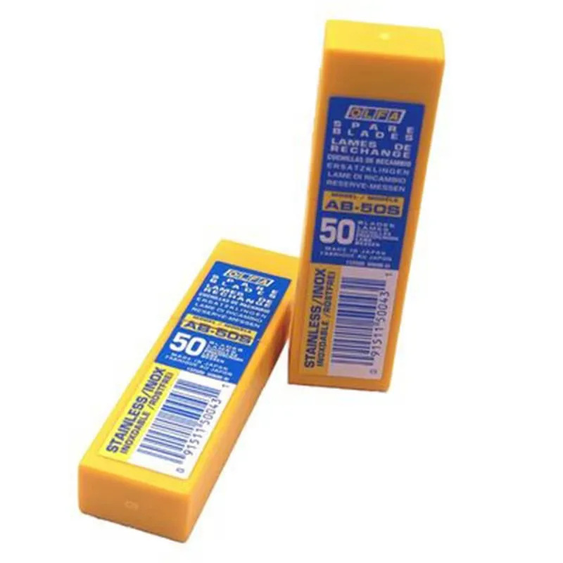 Сменные Лезвия 9 мм OLFA 50 лезвий (650 сегментов) AB-50S