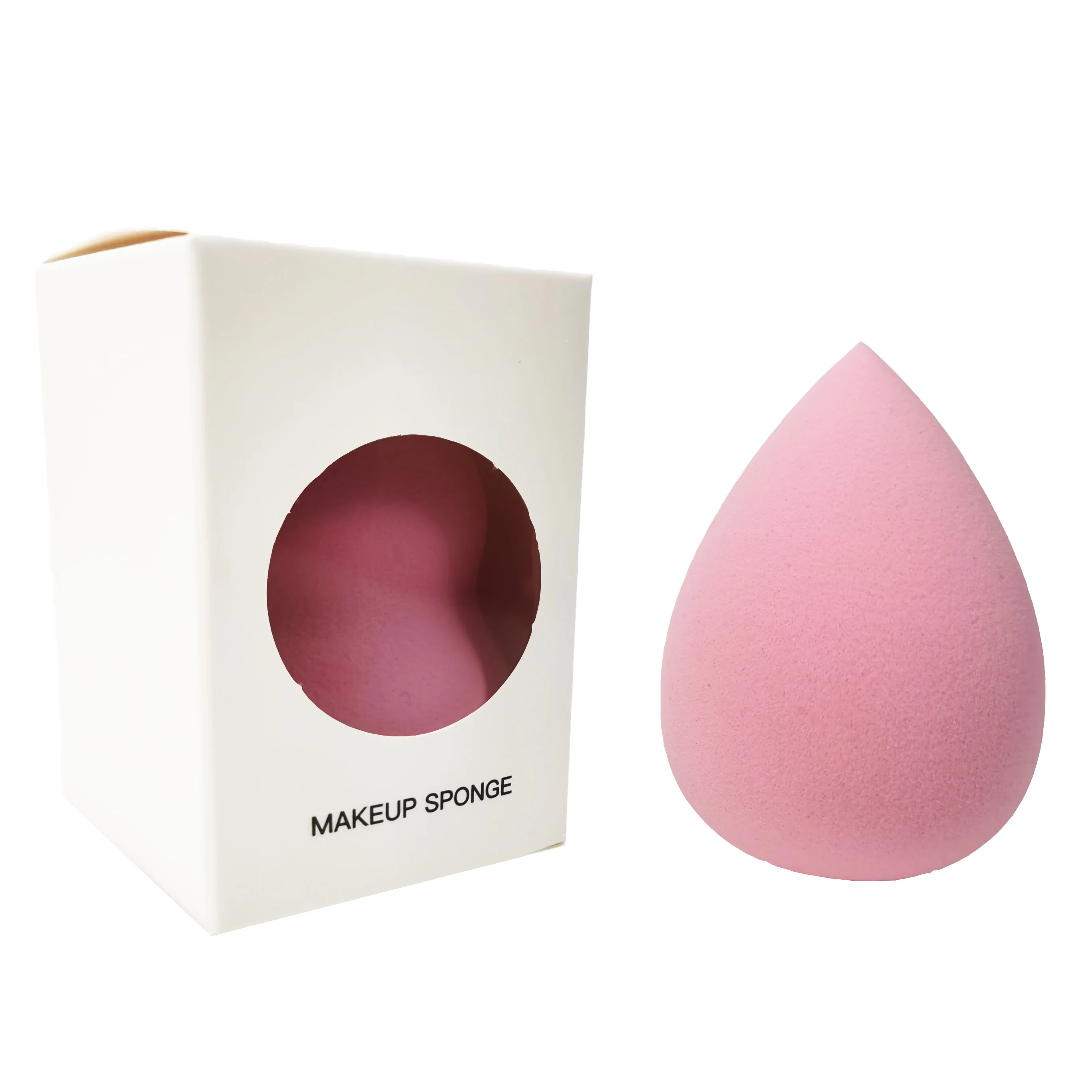 Pink Makeup Sponge Non-Latex Super Soft Makup Sponge Pink Beauty Sponge Blender With Window Box Package