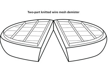 mesh demister drawing