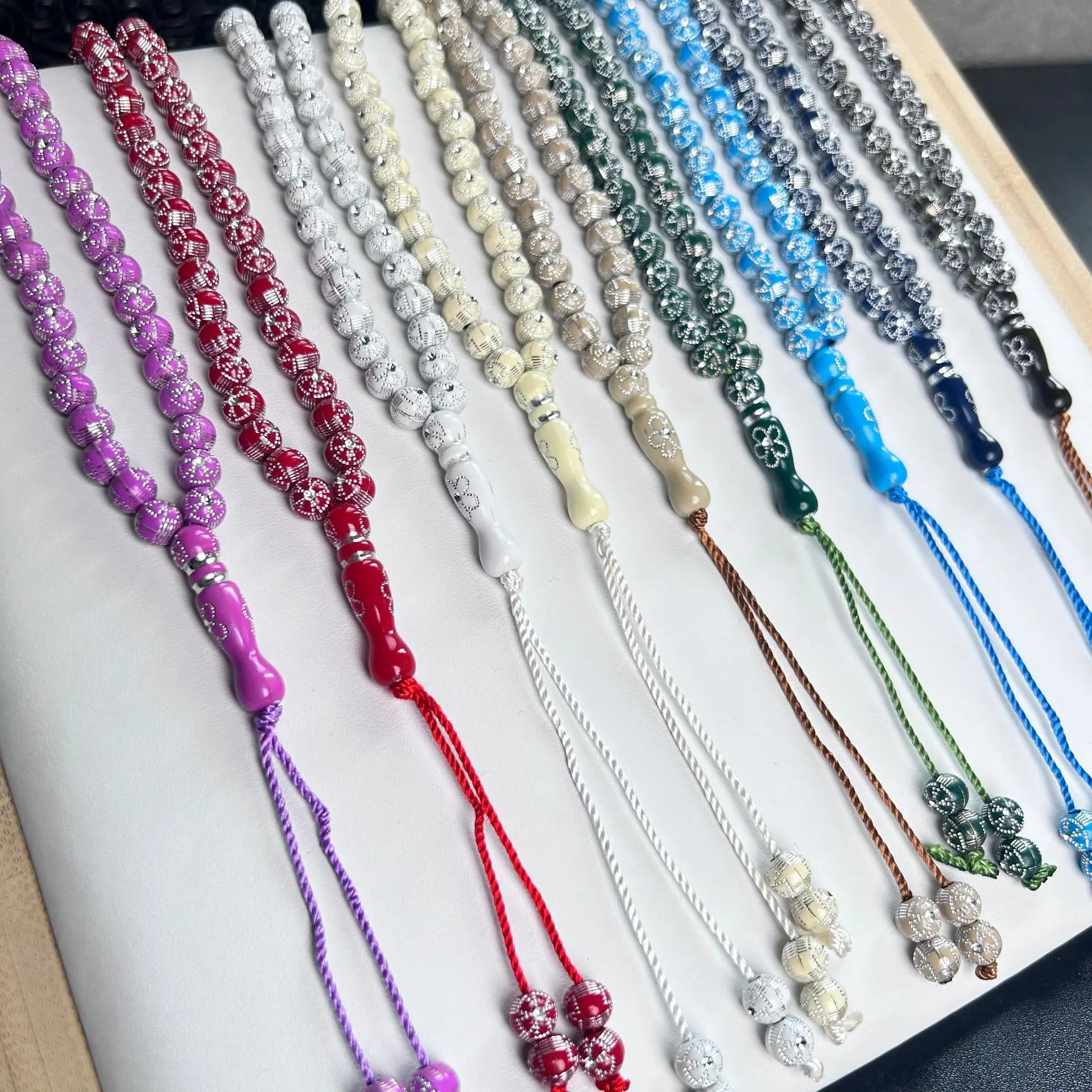 99 6-mile Muslim Middle East Prayer Rosary Bracelet Pendant Handmade Eid Gift Arabian Tasbeeh Prayer Beads Tasbih Bead Wholesale