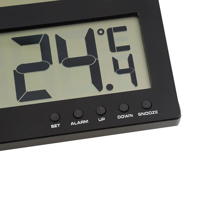 Large LCD RC Automatic Sensor Simple Wall Clock Home Decor Table Display Calendar Temperature Desktop Bedroom Office