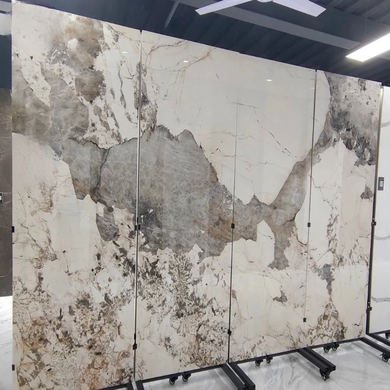 porcelain ceramic Composite natural marble Beige Travertine Composite Panels for Walling