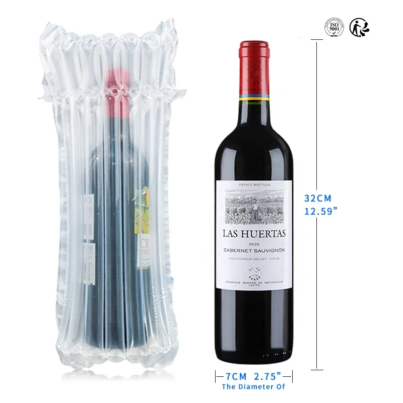 Protective Package Inflatable Wrap Pack Bubble Bag Wine Glass Protective Bubble Packing For Laptop Wine Packaging