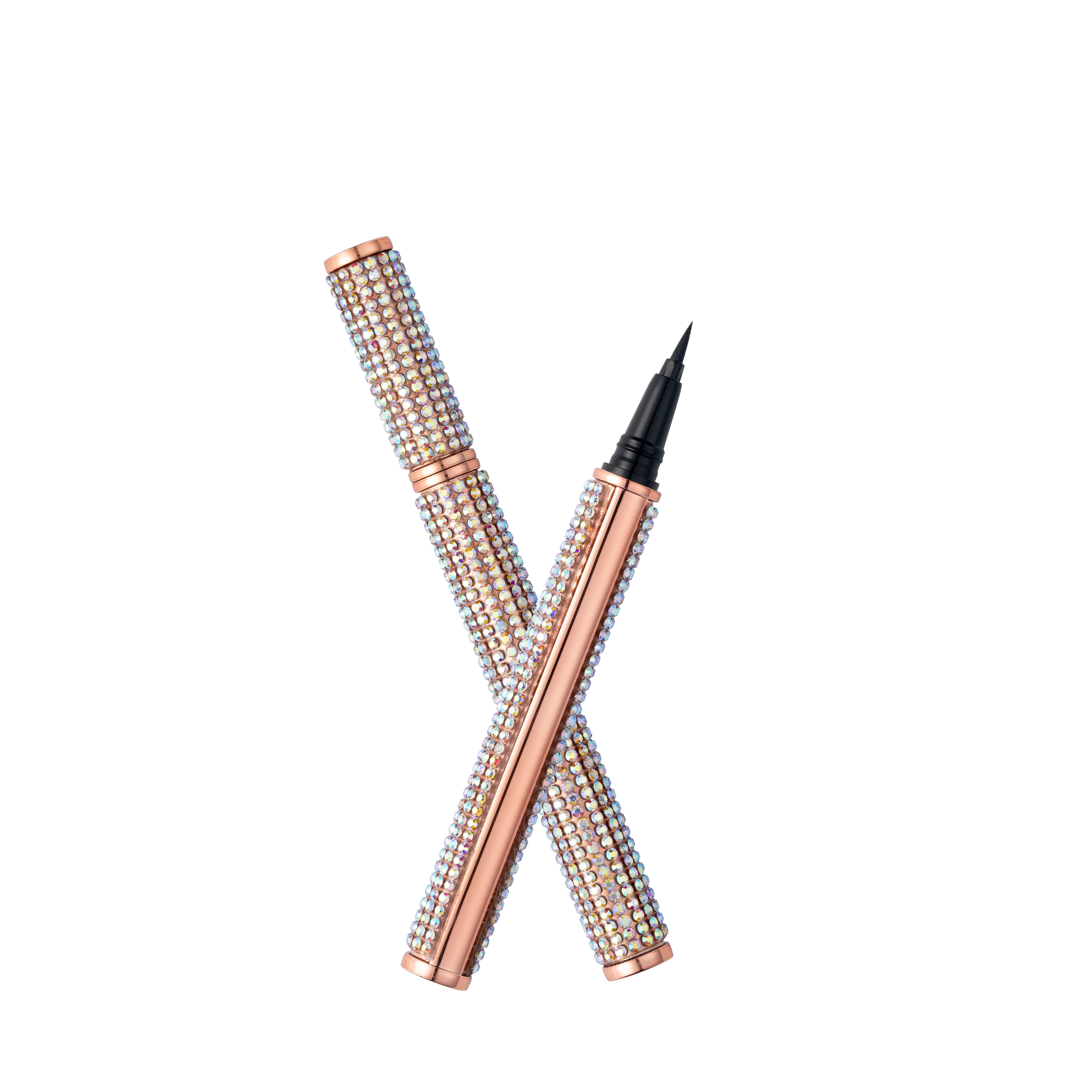 
Wholesale private label waterproof glitter color magic adhesive eyelashes liner glue Gold and Diamond pencil pen liquid eyeliner 