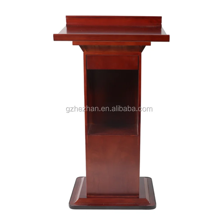
Wooden Church Pulpit Speech Podium Floor-Standing Lectern Column Conference presentations Podium 