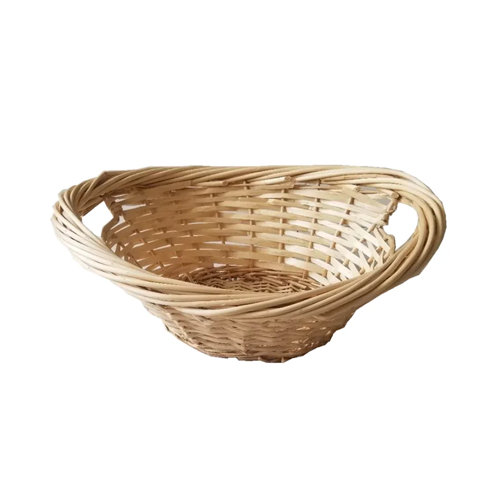 Custom Handmade Wicker Basket Gift Basket Laundry Basket with Handles