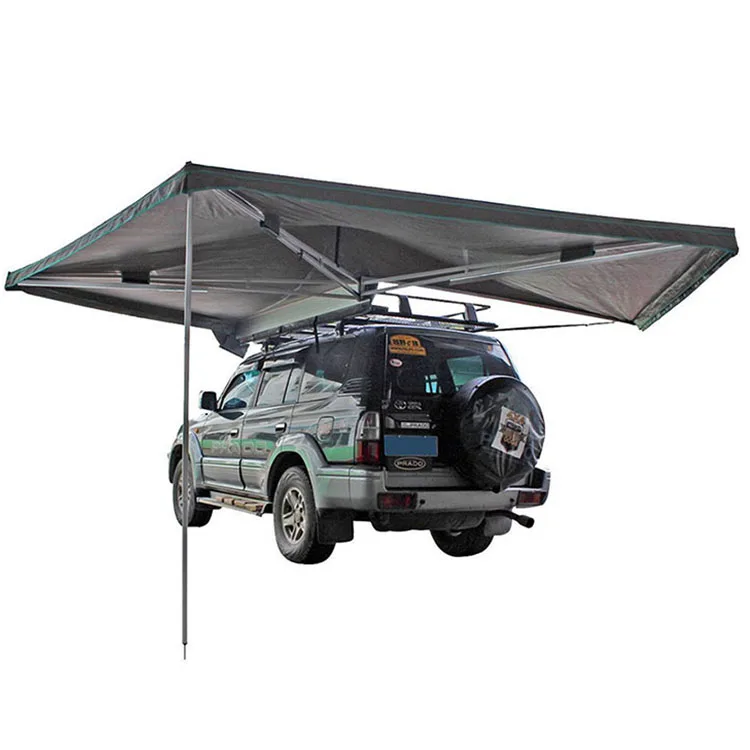 Aluminum Alloy Waterproof Outdoor Camping 270 Degree Freestanding Car Side Foxwing Awning