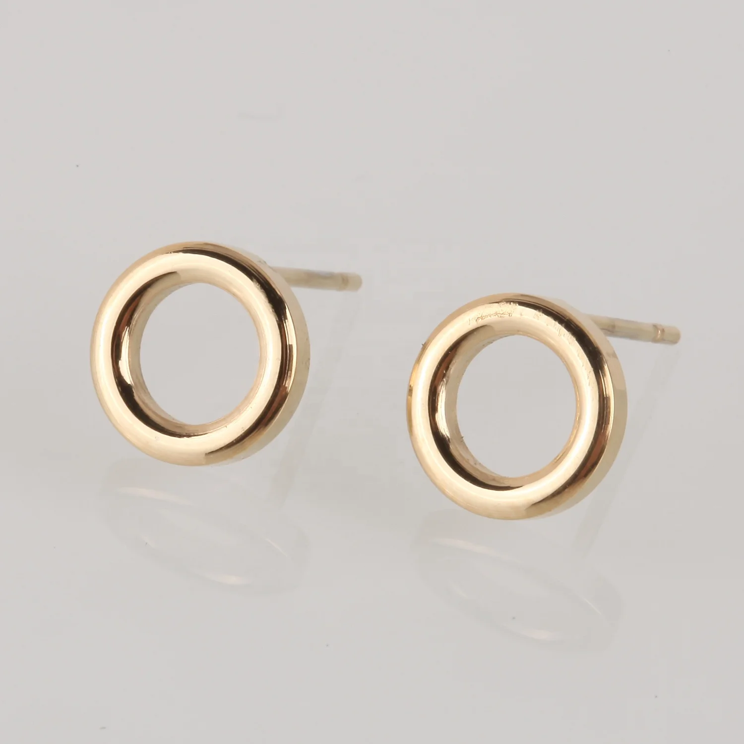 Factory wholesale girl gift aretes fashion jewelry hypoallergenic 316  Stainless Steel round earrings stud