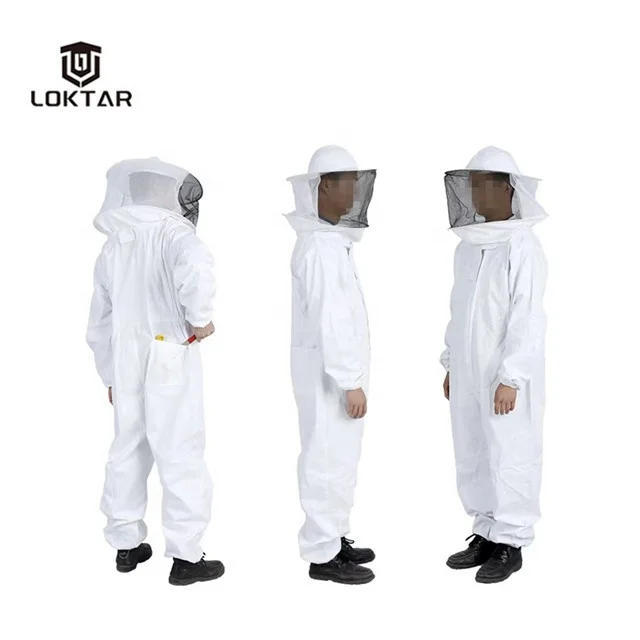 Unisex Full Body Protection Safety Bee Keeper Outfit Comfortable Beekeeping Piarist Suit for Professional Use