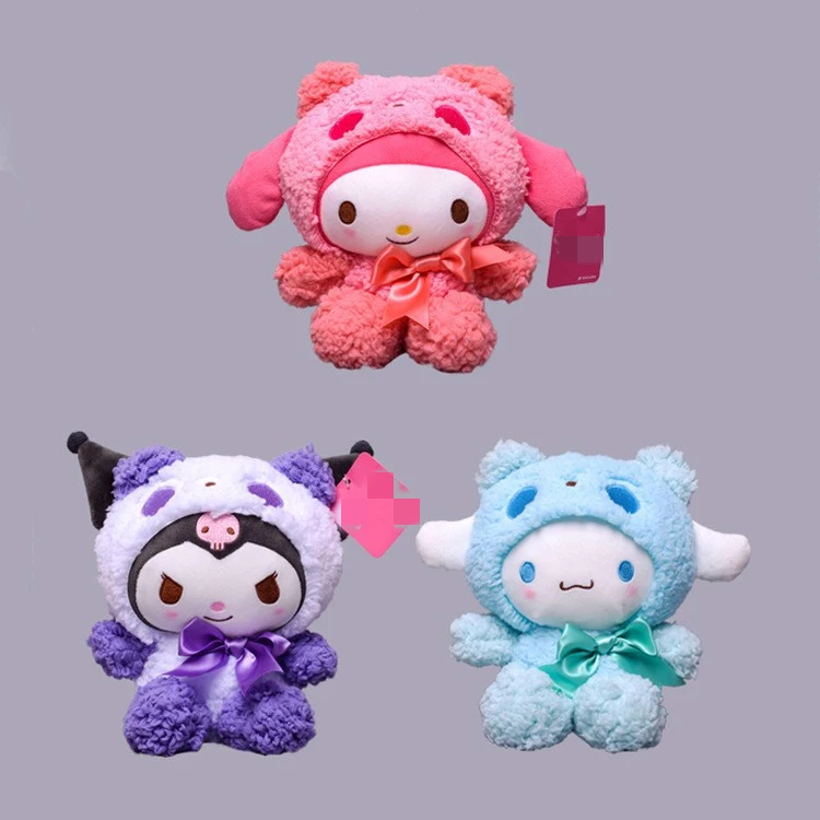Мультяшные милые аниме Sanrioed Kuromi My Melody плюшевые игрушки Фигурки Cinnamoroll мягкие животные