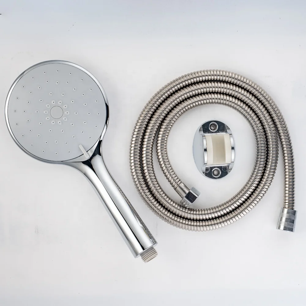 TB-7008 Tengbo abs plastic rainshower handheld shower head and faucet set with hose combo