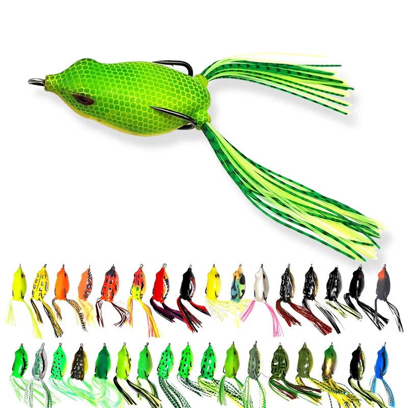 OEM 8g12g18g Realistic 3D Rubber Snakehead Fish Lure Kit Top Water Floating Jump Plastic Lucana Soft Frog Sea Tuna Lake Stream