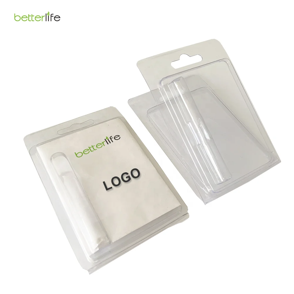 Hot selling  customized disposable plastic clam shell edge fold sliding blister card packaging With Buckle