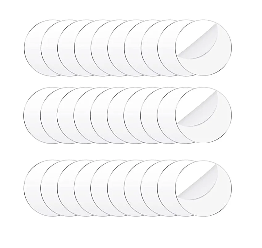 30 Pieces Clear Acrylic Circles Blanks Clear Acrylic Disc Transparent Acrylic Round Circle Plastic Disc