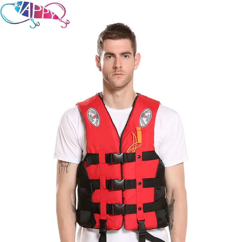 6colors High Quality Waterproof Adult Water Swimming Waterproof Oxford cloth Pearl Cotton Sport fishing Life Jacket Vest Adult