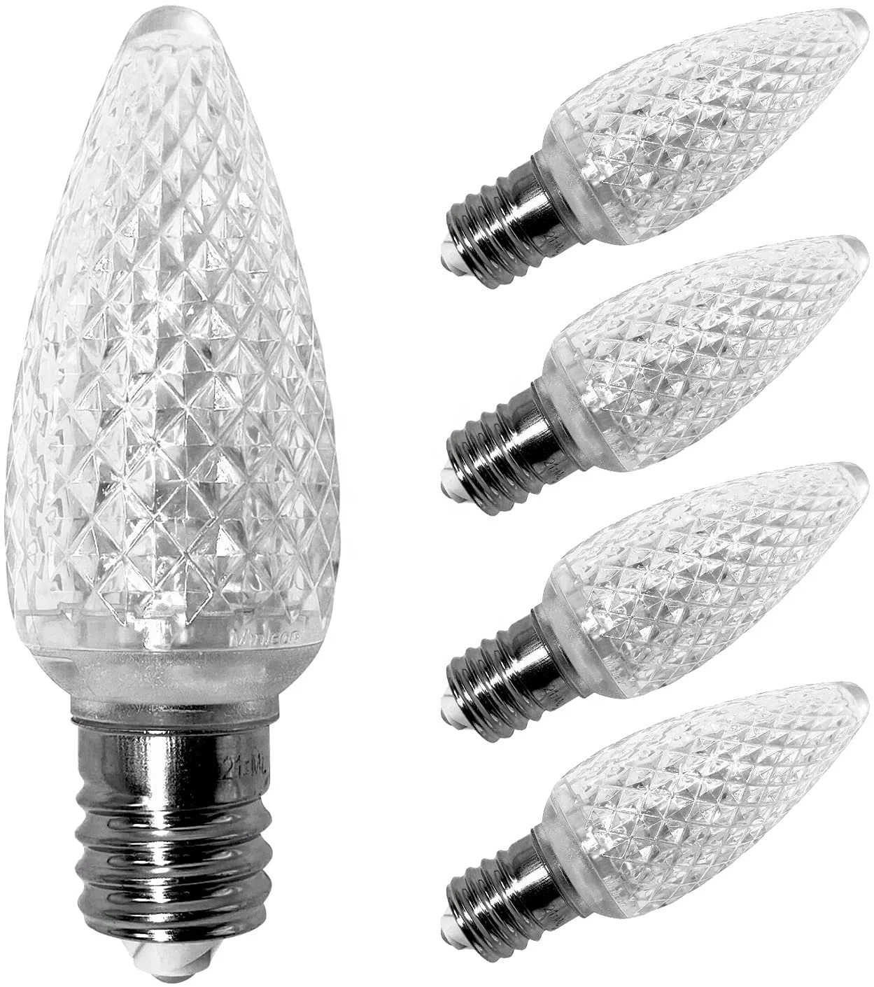 Diamonds Christmas Light Bulbs  C9 LED E17 faceted minleon C9 bulb Christmas Replacement Bulbs for christmas lights