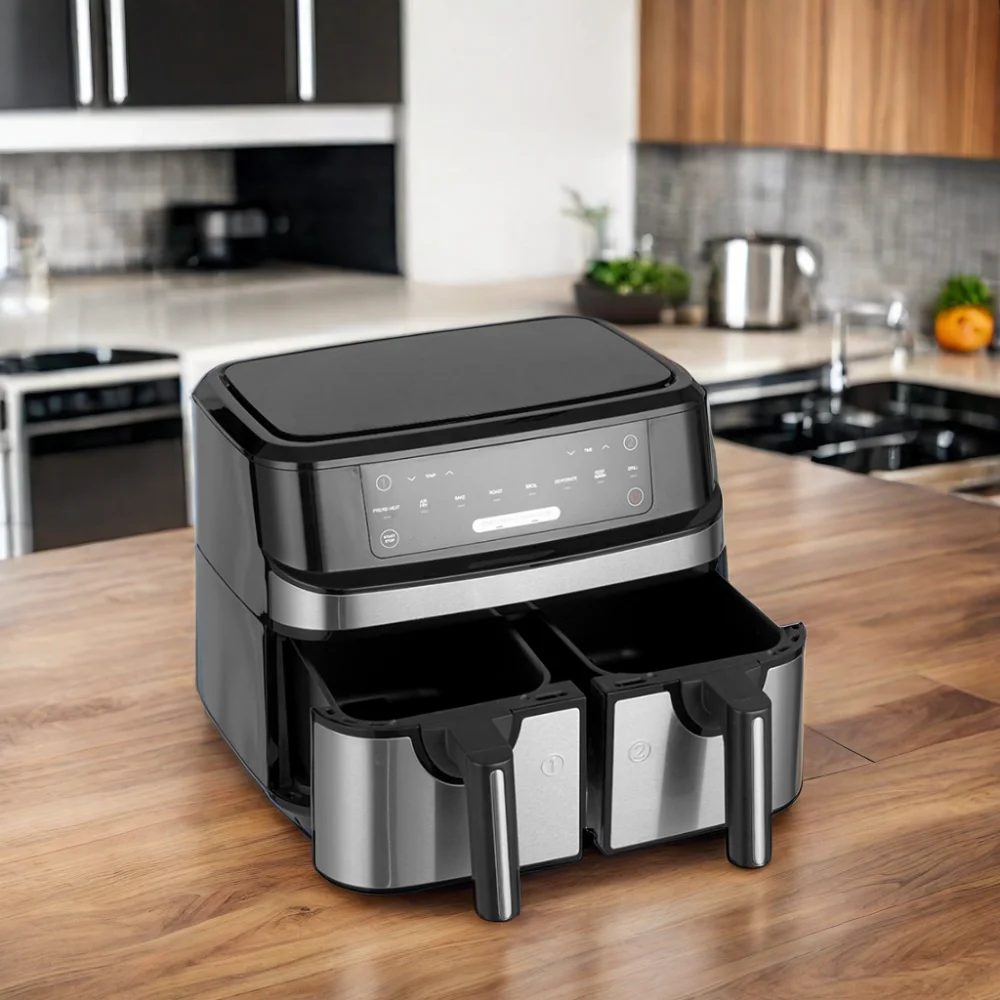 multifunctional air fryer oven 23L air oven with SS heat element, steak cage air oven with dry fruit