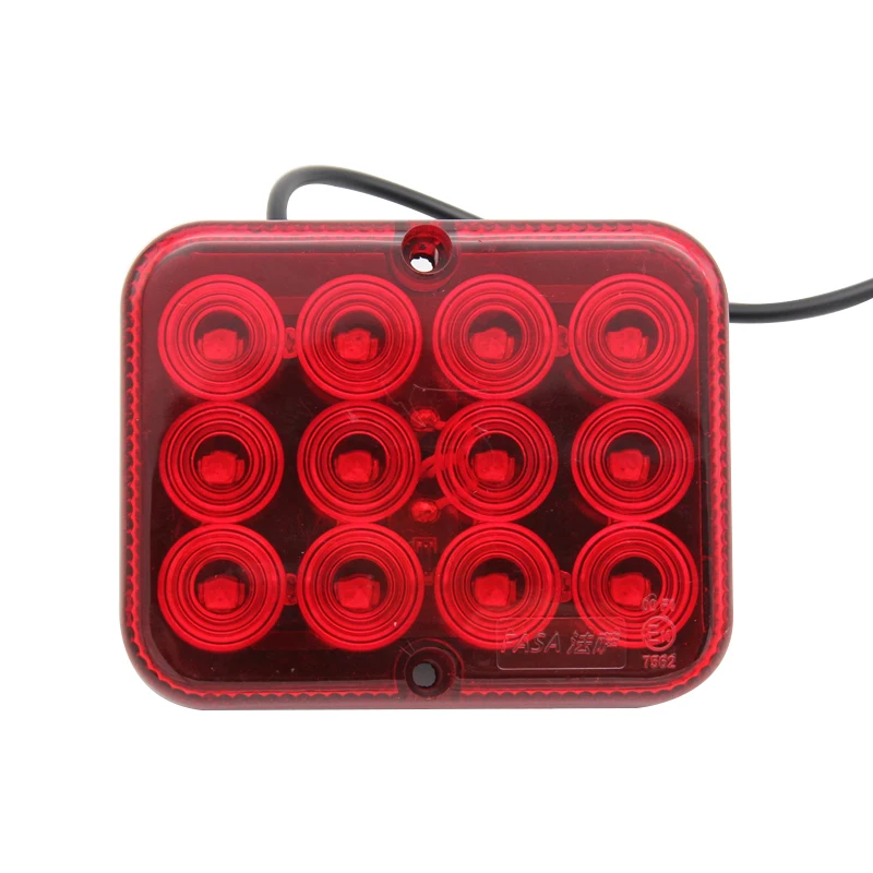 EMARK 12V 24V waterproof  LED rear fog lamp for Trailer caravan
