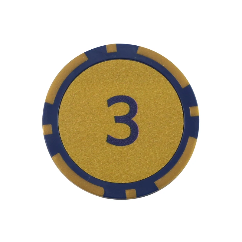  Чипсы Монте-Карло глиняные покерные чипсы для казино с золотой наклейкой на заказ
