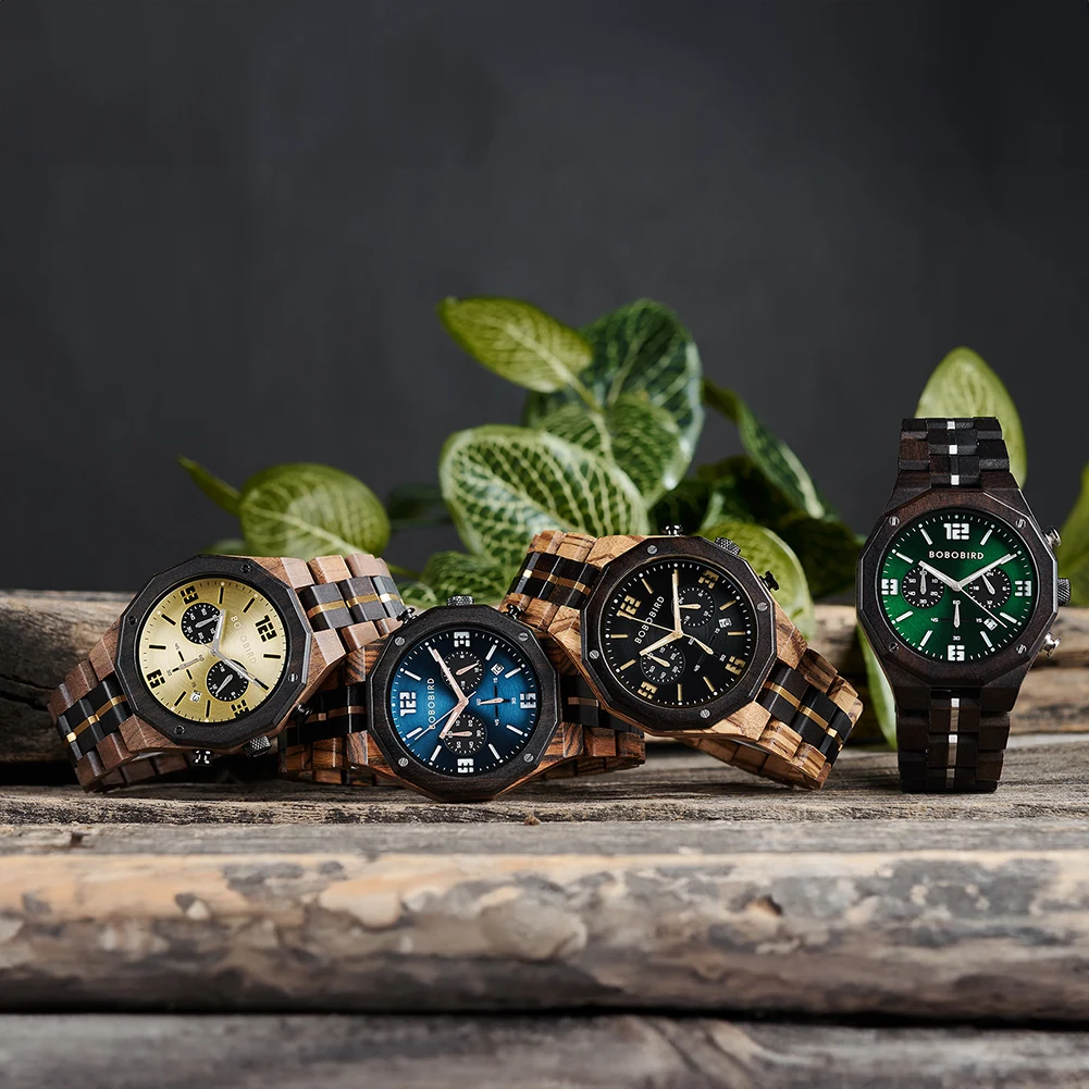 High quality Eco-friendly natural original luxury men low moq Dropshipping Japanese movement fashion wood watch