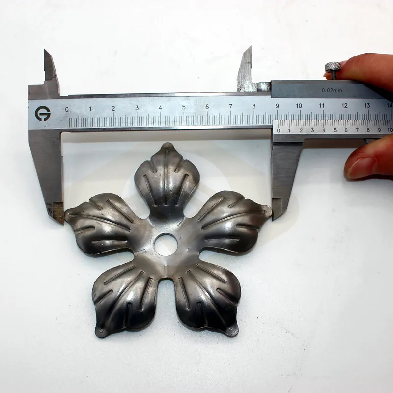 hot stamped metal leaves/metal grape leaves