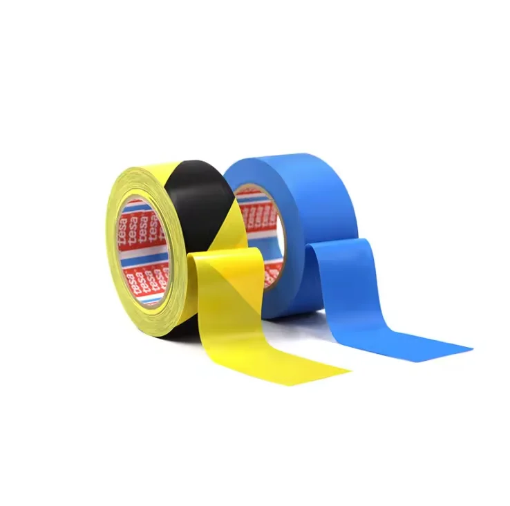 Tesa 4169 Premium Soft PVC Floor Warning Cloth Tape Waterproof And Wear Resistant Floor Marking Reflective Rubber Tape