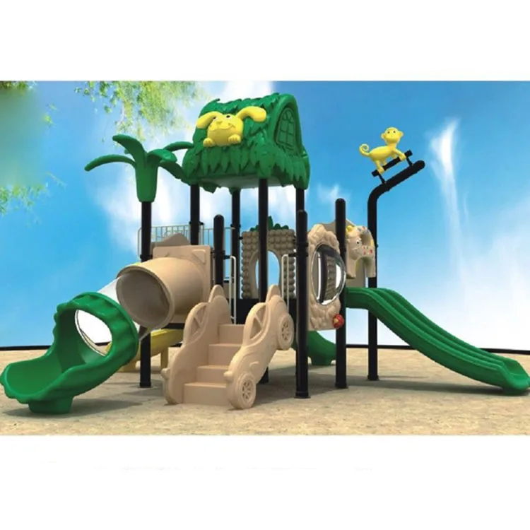 residential plastic outdoor playground equipment with Plastic Slide Manufacturer Price