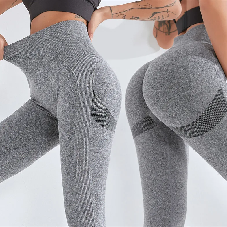 Customize Logo High Quality Squat High Waist Leggings Scrunch Bum Leggings Seamless Leggings Nylon Spandex with Best Price