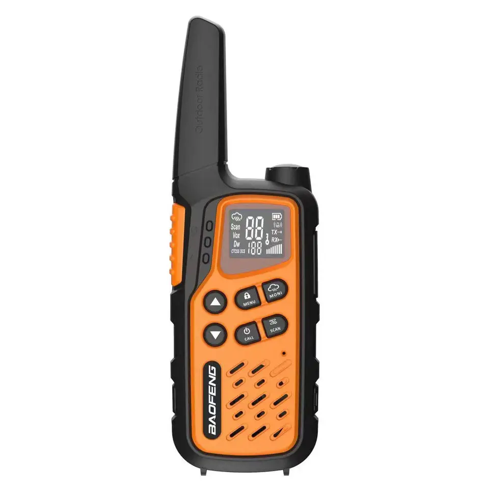 baofeng T25 Thin Radio 16 Channel Mini Colorful Portable Ham Radio Transceiver 2W/0.5W 2 pack walkie talkie